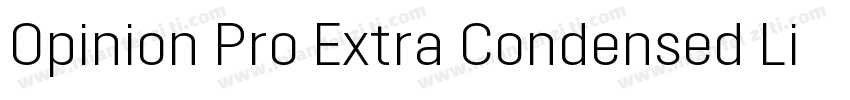 Opinion Pro Extra Condensed Light字体转换